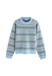 REGULAR FIT - SUPER SOFT CREW NECK LONG SLEEVE - Džemperis - light blue fairisle