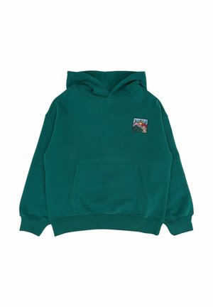 Pulover s kapuco - deep teal