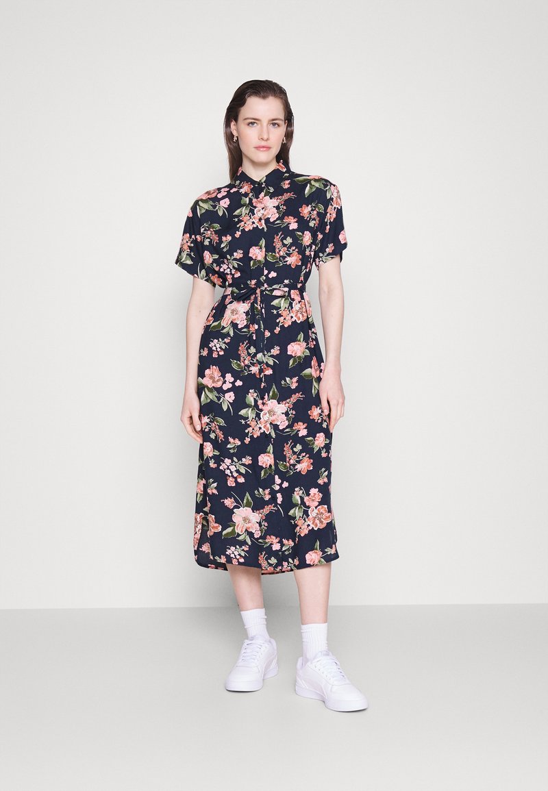 Vero Moda Tall VMBUMPY CALF SHIRT DRESS Robe chemise navy blazer/bleu marine ZALANDO.FR