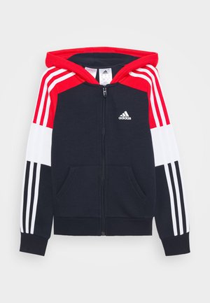Zip-up hoodie - legend ink/vivid red/white