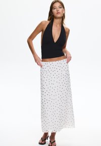 PULL&BEAR - OPEN BACK HALTER - Top - black Minijatura 1