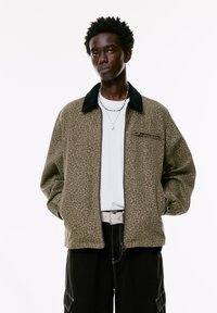 PULL&BEAR WITH COLLAR - Jeansjacka - brown