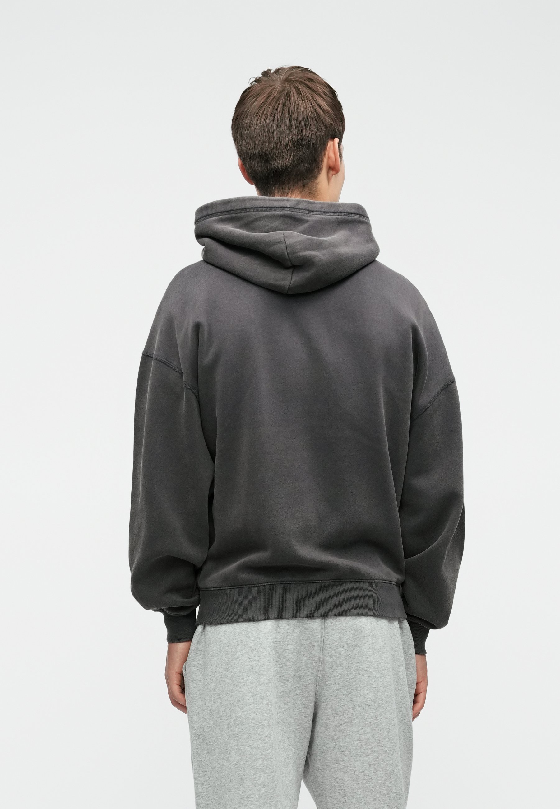 Hollister Co. BAGGY CINCH STAR HITS - Džemperis su gobtuvu - grey