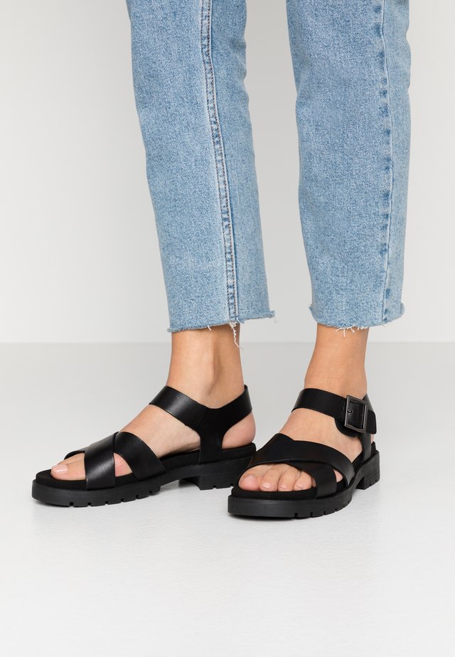 ORINOCO STRAP - Sandalen met plateauzool - black