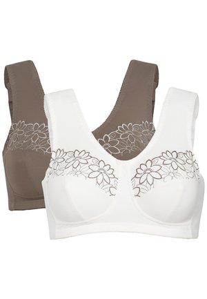 2 PACK - Bustier - nougat  white