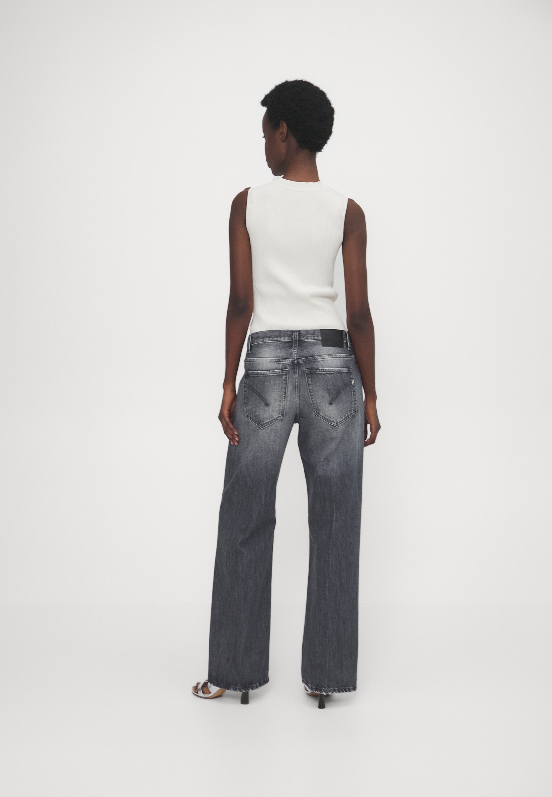 Dondup JACKLYN - Wide Leg - blue/blu-nero metallico - Zalando.it