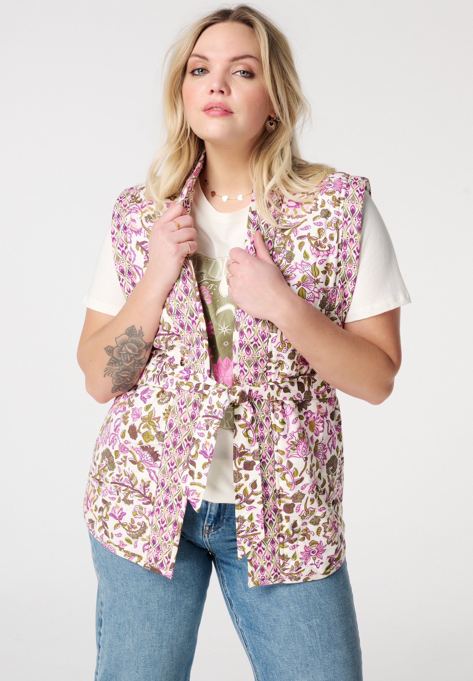 MS Mode MET PRINT Veste sans manches multi neutral/multicolore - Main Image