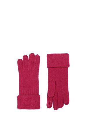 COACH, COACH SIGNATURE EMBOSSED KNIT GLOVES - Gants - dark pink