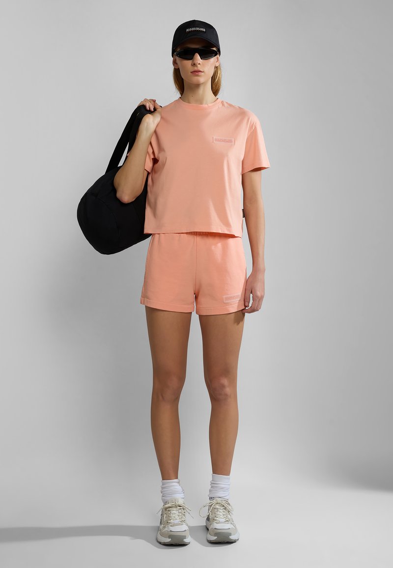 Napapijri T-shirt basic donkerroze