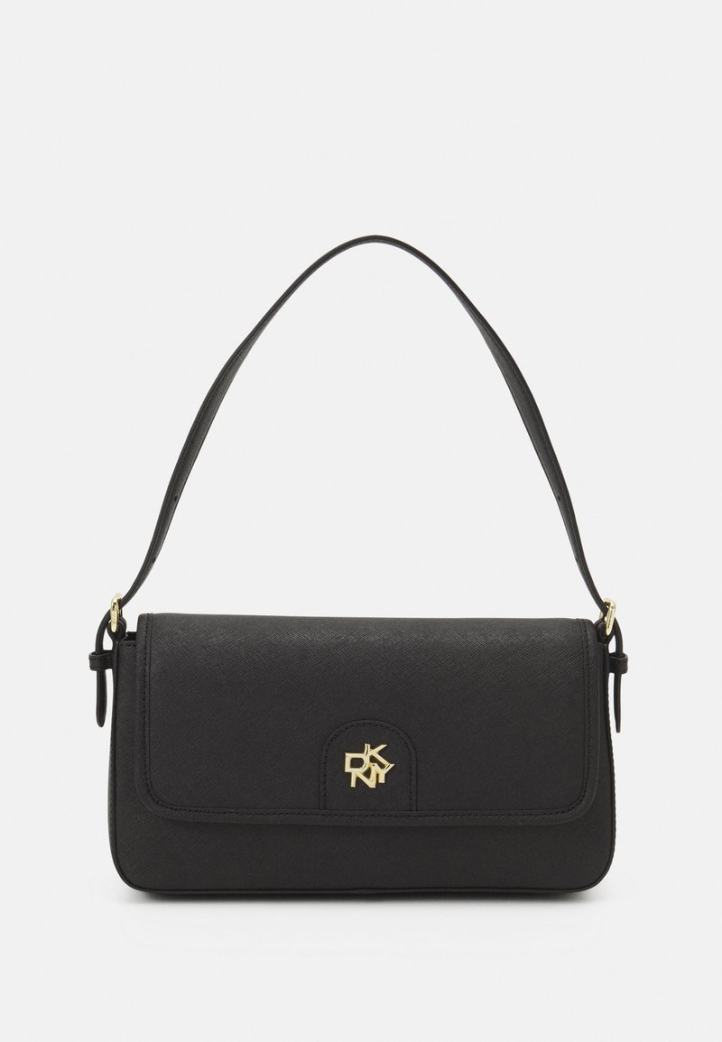 DKNY CAROL SHOULDER - Handbag - black/gold-coloured/black - Zalando.co.uk