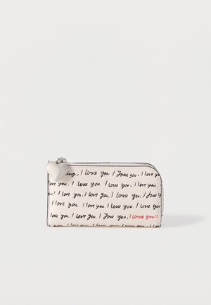 DEVIN SCRIPT BIFOLD WALLET - Portemonnee - cream/multi-coloured