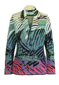 JACQUARD WAVE MOTIF - Blejzer - emerald