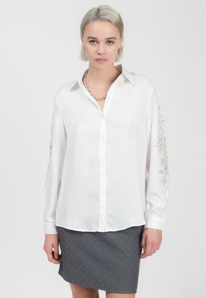 BEJEWELED SLEEVES - Camicia - milk
