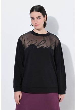 SCHULTER RUNDHALS LANGARM - Sudadera - black