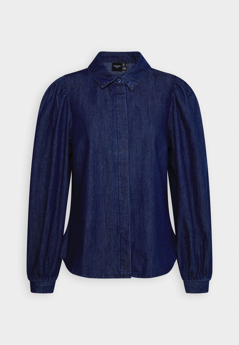 Vero Moda Overhemdblouse donkerblauw denim