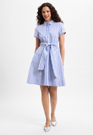 Shirt dress - blau weiß