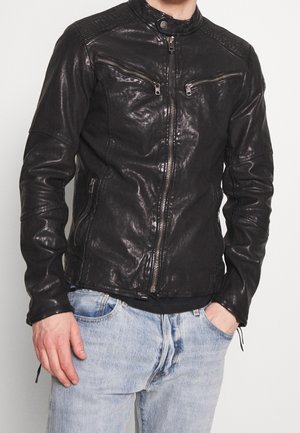 Chaqueta de cuero - black