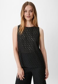 comma MIT LOCHMUSTER - Top - schwarz