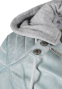 Mustang MIT KAPUZENE - Leren jas - grau