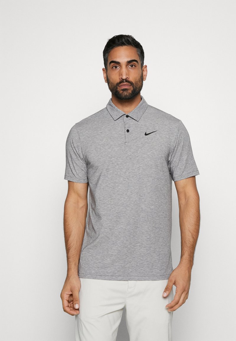 Nike Golf M NK DF TOUR POLO HEATHER - Piké - black/white