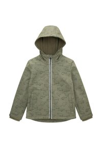 TOM TAILOR UNISEX - Let jakke / Sommerjakker - olive blue outlined dino print