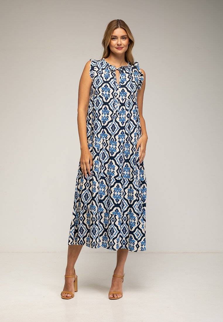 Tantra Maxi-jurk blauw