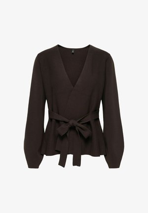 ONLY, STRICKJACKE ONLELEA STRICKJACKE - Gilet - chocolate torte