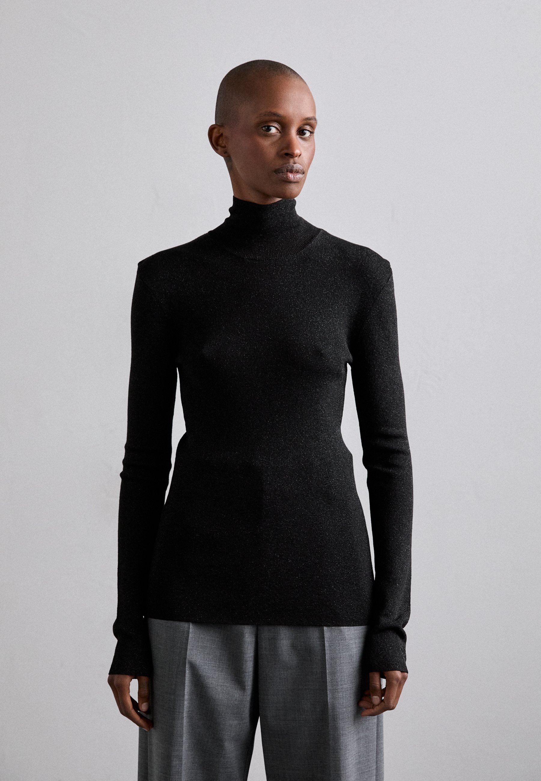 032c THRESHOLD TURTLENECK Trui black/zwart