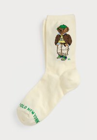 POLO BEAR COTTON-BLEND CREW SOCKS - Čarape - ivory