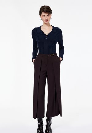 CREPE PALAZZO  - Stoffhose - brown