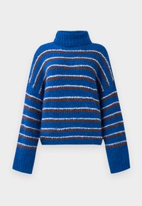 ONLMISTY LIFE ROLL NECK - Strickpullover - surf the web/whitecap gray/toasted coconut