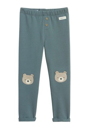 WITH KNEE DETAILS - Leggings - blue