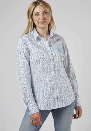PALMA BEACH CLUB FLOWERS - Chemisier - blanc imprimé fleuri