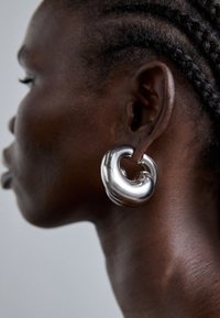 BIG BUDS HOOPS  - Cercei - silver-coloured