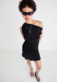 Noisy May NMSANDY RUCHED SHORT SKIRT VIP - Fustă în formă de A - black