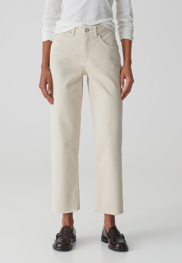 MID RISE WIDE CROPPED - Jeans Straight Leg - natural glaze