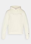ICONS HOODIE WITH LARGE TONAL LOGO - Hoodie - beige