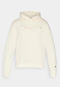 ICONS HOODIE WITH LARGE TONAL LOGO - Hoodie - beige
