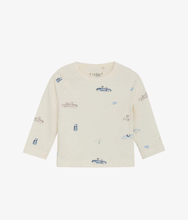 FIXONI LONG SLEEVES - T-Shirt print - rain washed