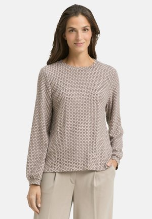 MIT MUSTER - Maglietta a manica lunga - brown graphical minimal