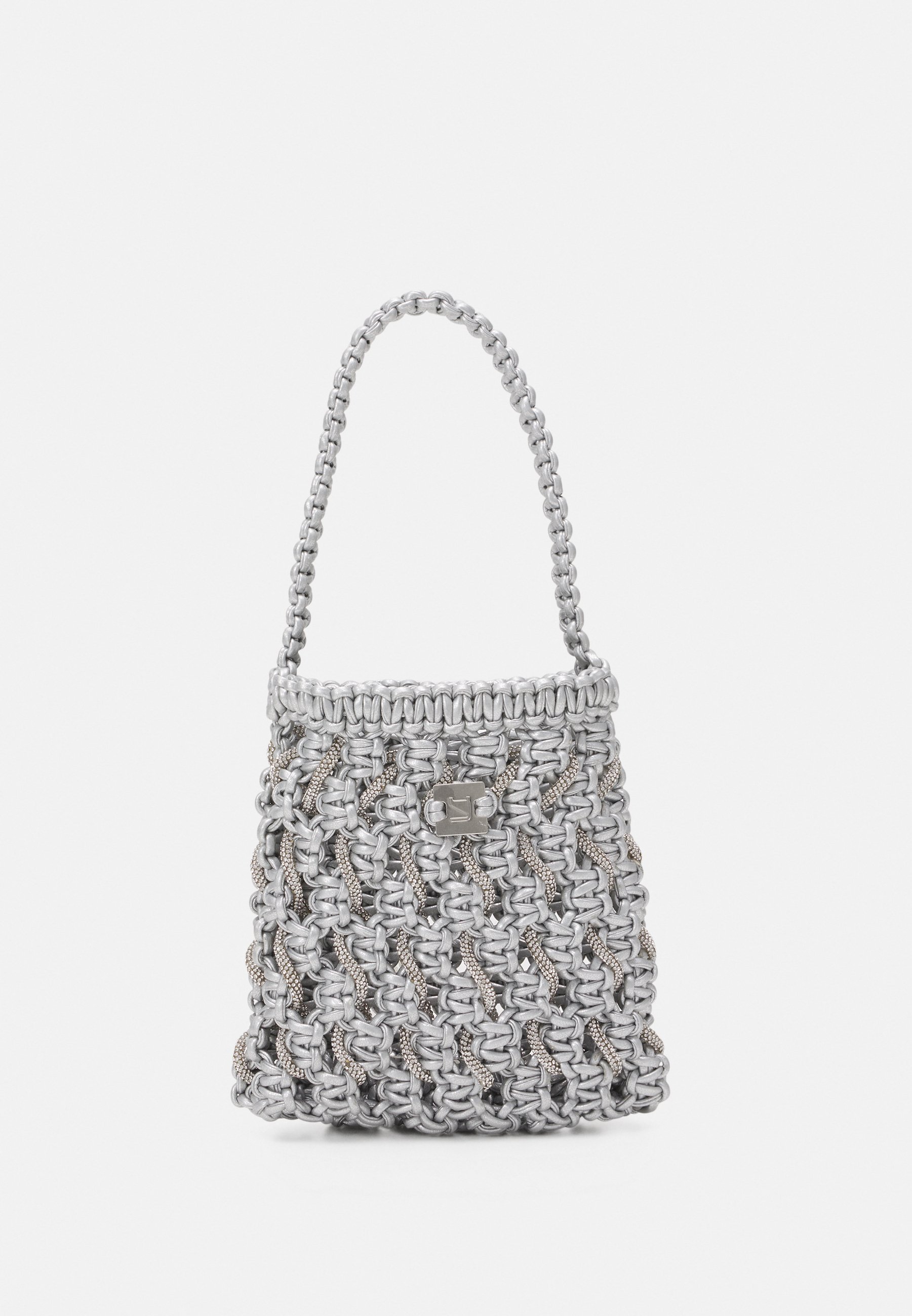 Yuzefi - SMALL TOTE - Geantă de mână - silver-coloured