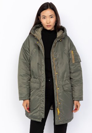 Schott HOODED - Manteau d'hiver - sage kaki
