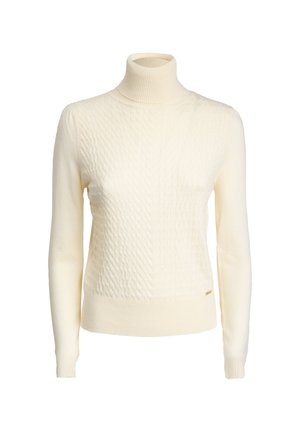 INFLUENCER, INFLUENCER PULLOVER TURTLENECK CABLED PULL - Maglione - ivory