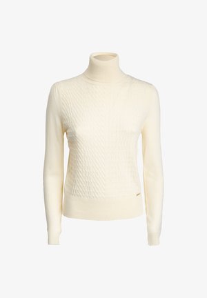 INFLUENCER, INFLUENCER PULLOVER TURTLENECK CABLED PULL - Maglione - ivory