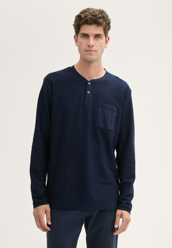 HENLEY MIT BRUSTTASCHE - Langarmshirt