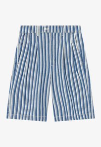 SOURCE STRIPED UNISEX - Farmer rövidnadrágok - white