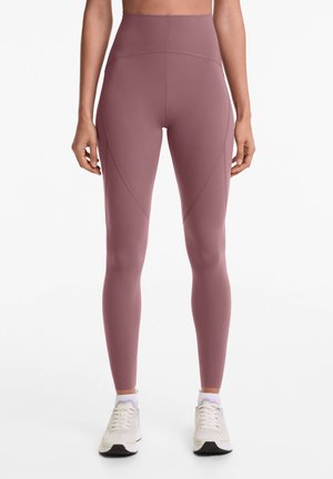 OYSHO KOMPRESSIONS - Pajkice – hlače - mauve