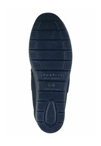 Black rubber shoe sole with a textured, ridged pattern and anti-shock feature. Markings include “Made in Italy” and size information.