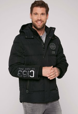 MIT UND RÜCKEN ARTWORK - Chaqueta de invierno - black