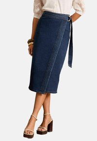 REGULAR FIT-BELTED - Hõlmikseelik - indigo blue